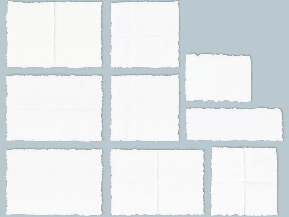 Free Hand-Made Paper Mockup Set