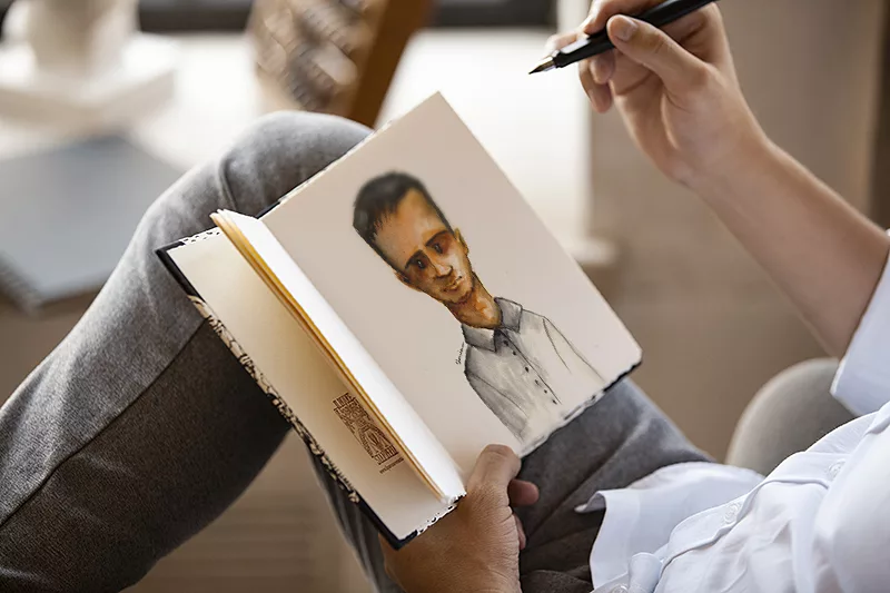 Free Sketchbook Realistic Mockup