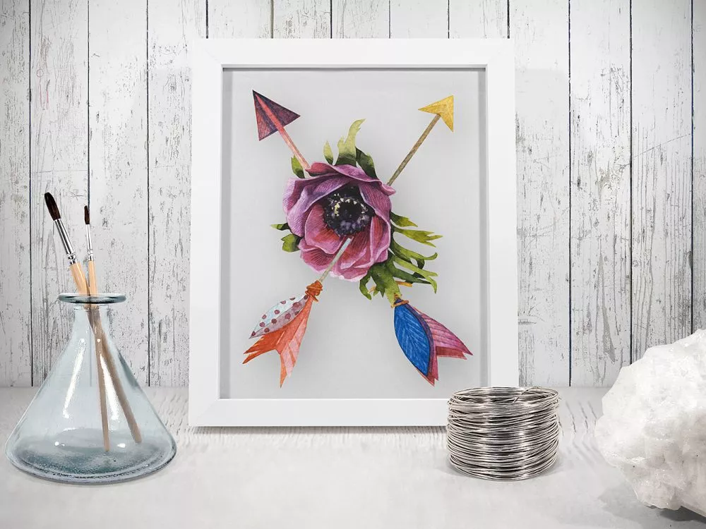 Free Square and Rectangle Photo Frame Mockup Scenes