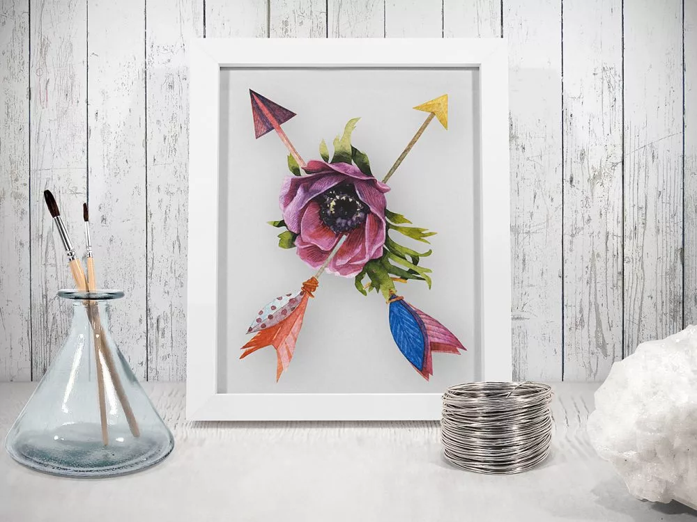 Free Square and Rectangle Photo Frame Mockup Scenes