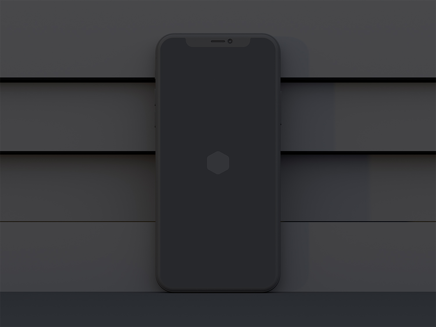 Free-iPhone-X-Clay-Mockup-Dark