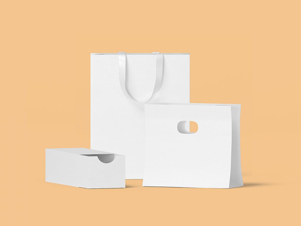 Box and Bag Scene Creator Mockup