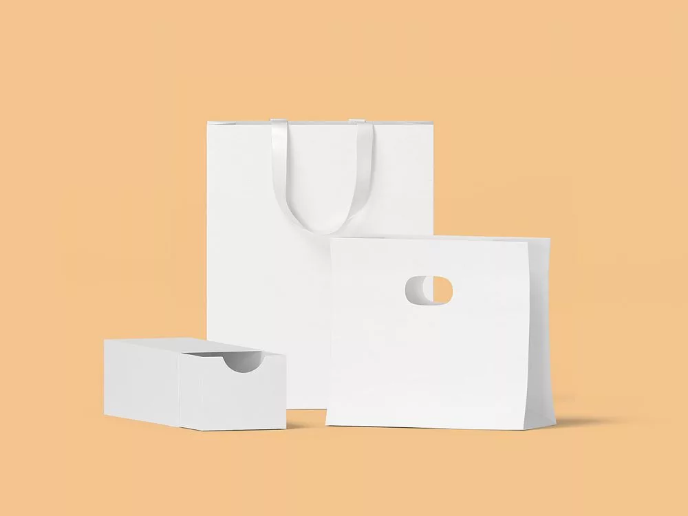 Box and Bag Scene Creator Mockup