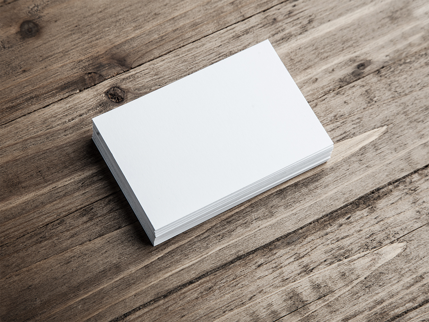 Download Free Business Cards Mockup on a Wooden Background | Free Mockup
