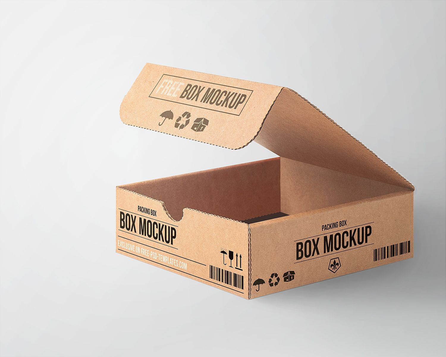 Download Free Cardboard Box Mockup | Free Mockup
