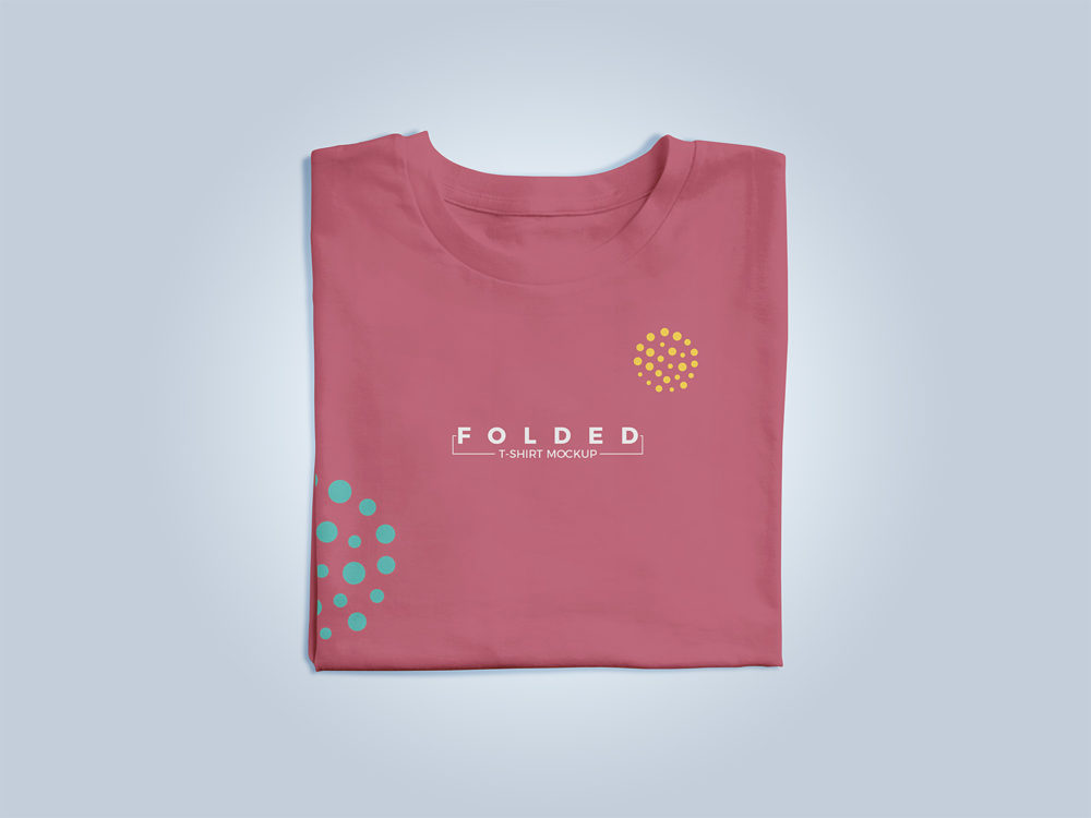 Download Free Folded T-Shirt Apparel Mockup | Free Mockup