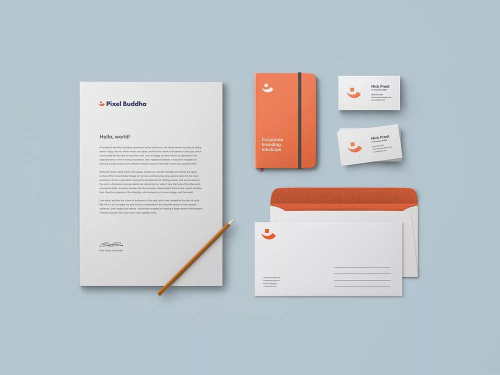 Free Identity Branding PSD Mockup