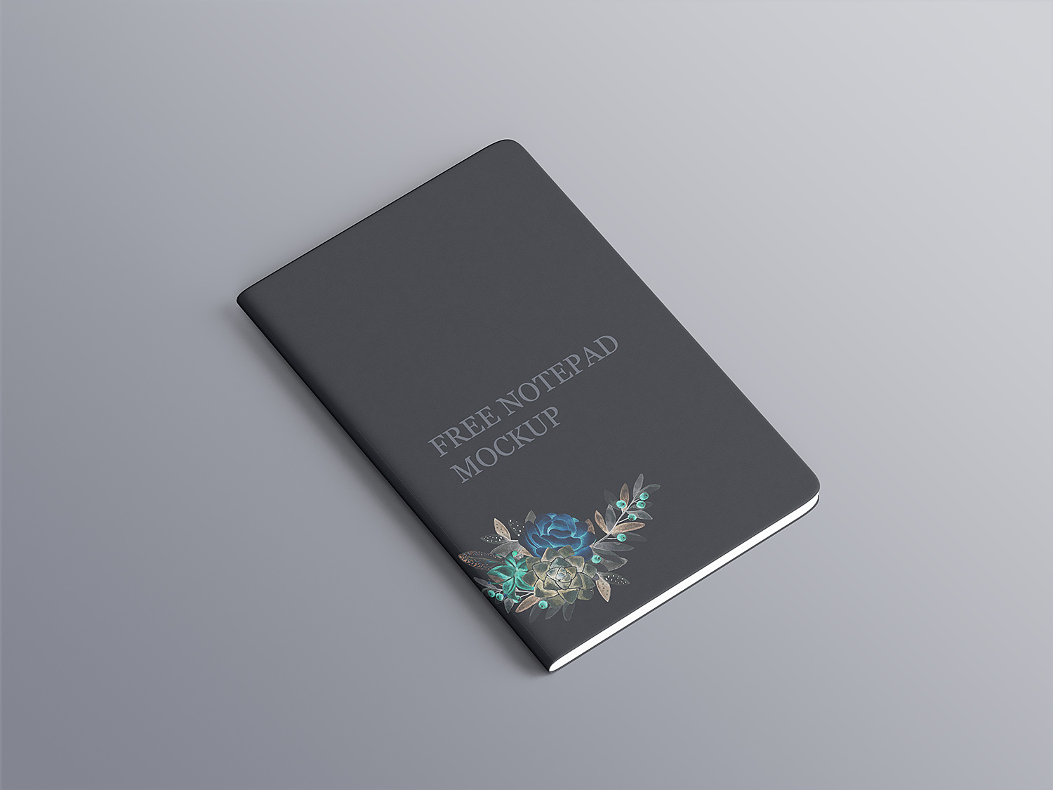 Download Free Notepad Mockup with Rounded Corners | Free Mockup