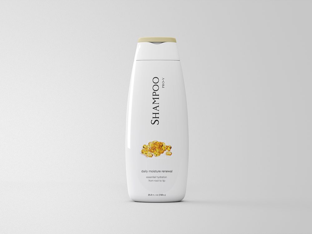 Free Shampoo Cosmetic Bottle Mockup