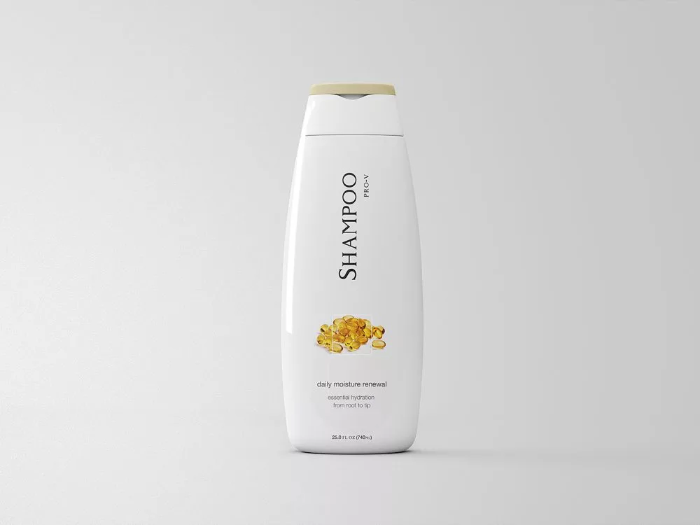 Free Shampoo Cosmetic Bottle Mockup