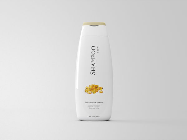 Free Shampoo Cosmetic Bottle Mockup