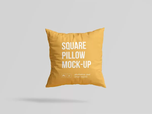 Free Square Pillow Mockup