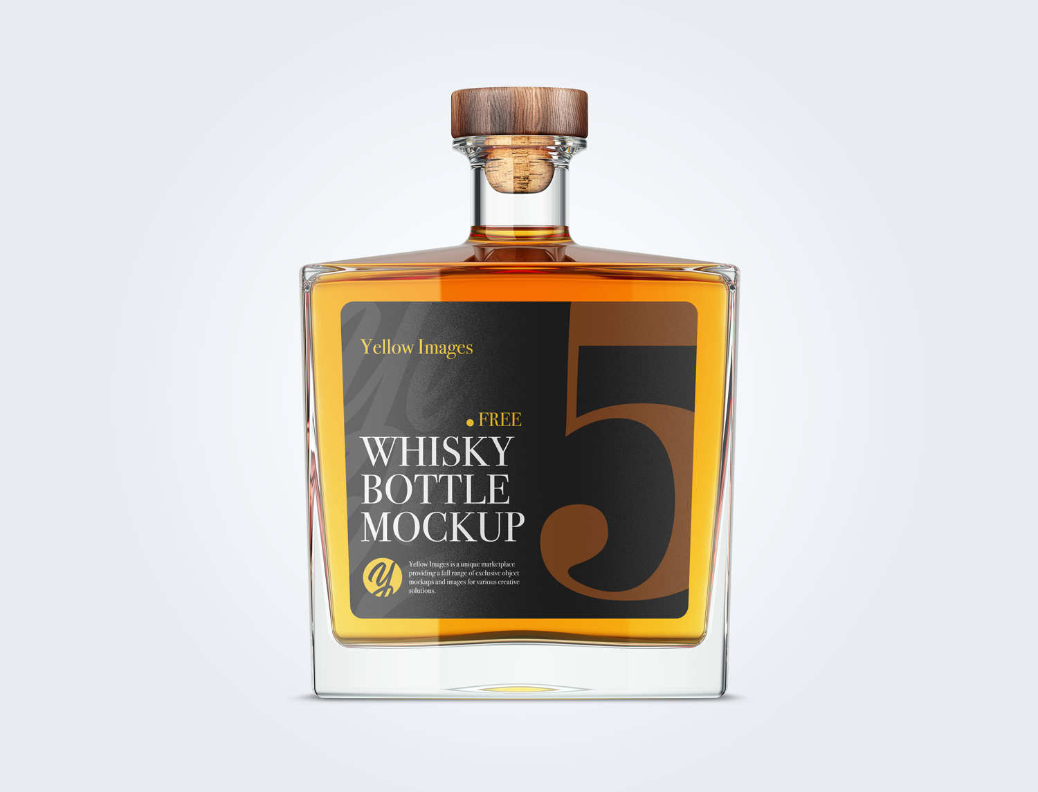 Download Square Glass Bottle Whisky Mockup Free Mockup Yellowimages Mockups