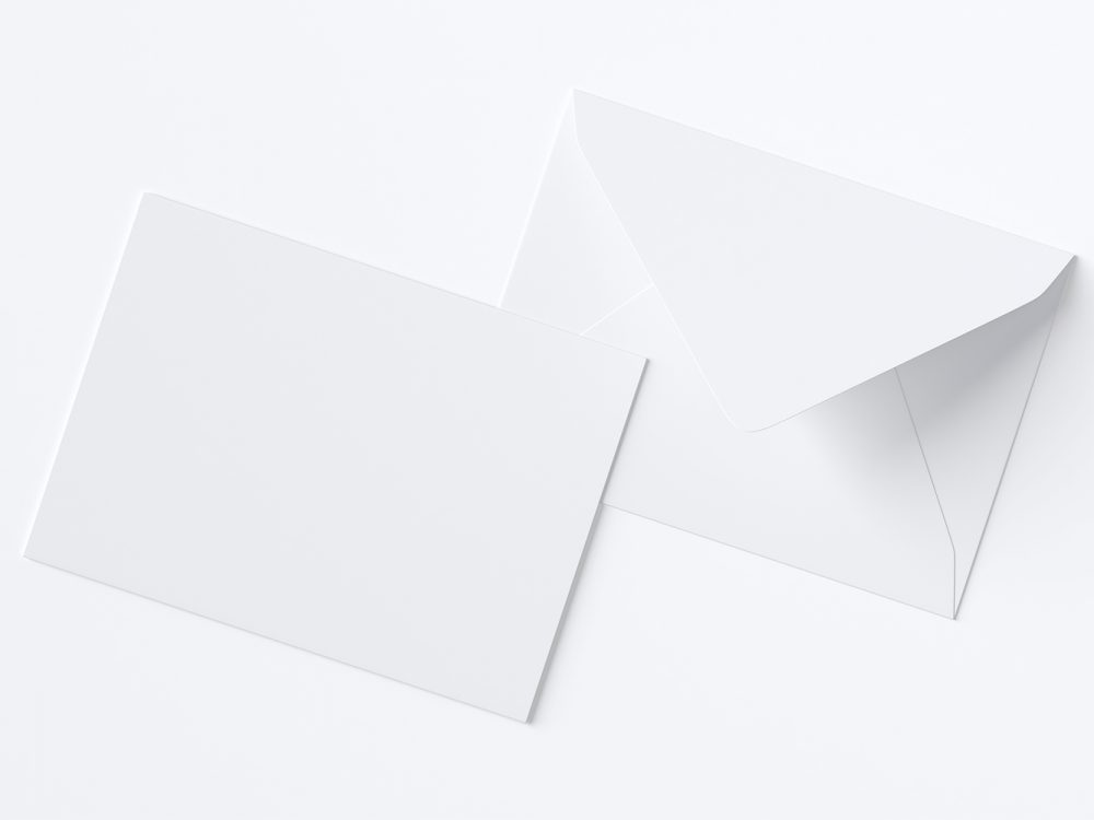 A7 Envelope Free Mockup