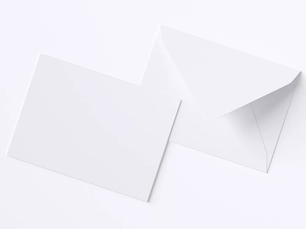 A7 Envelope Free Mockup