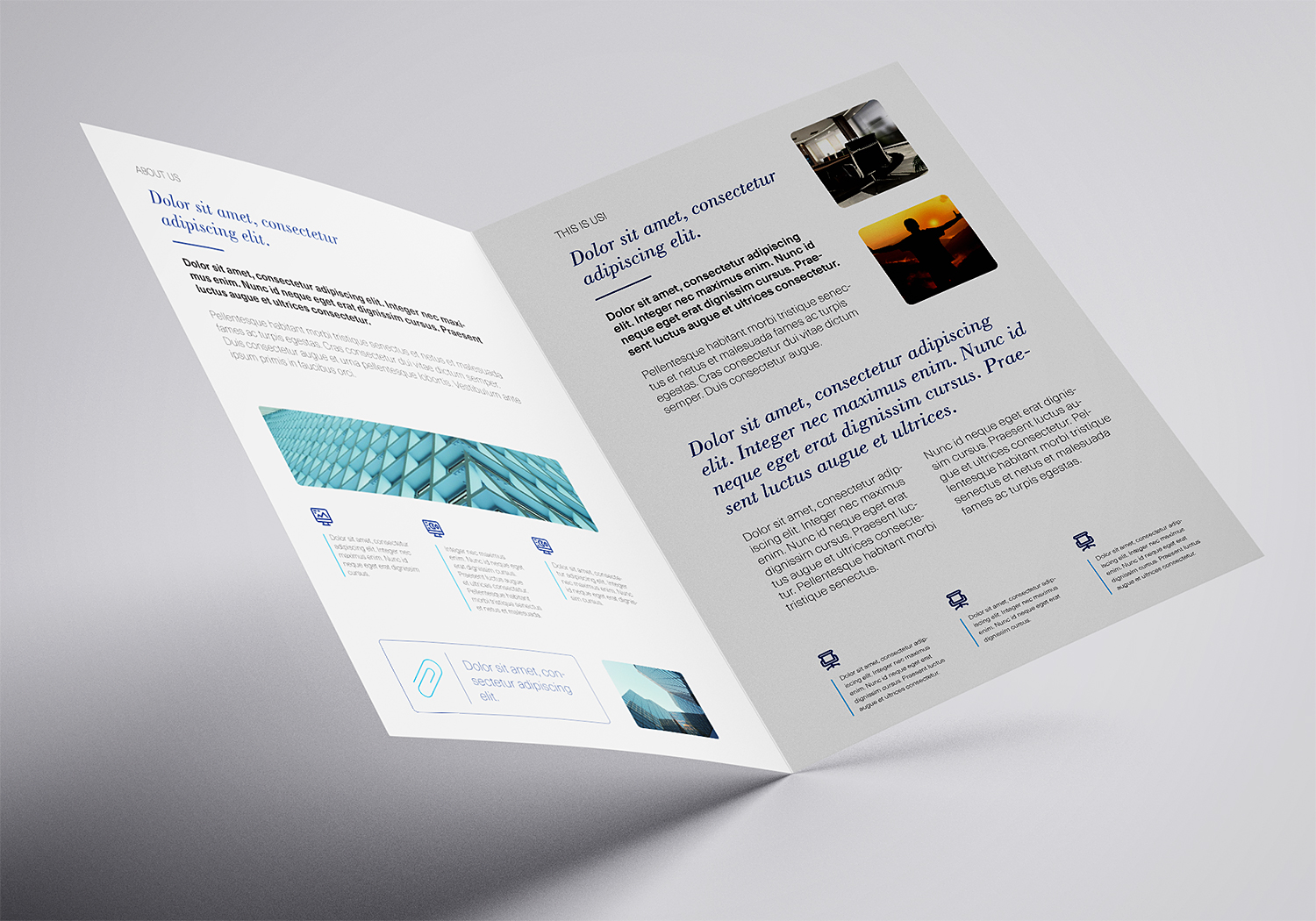 Free A23 Bifold Mockup Template  Free Mockup Throughout Bi Fold Menu Template