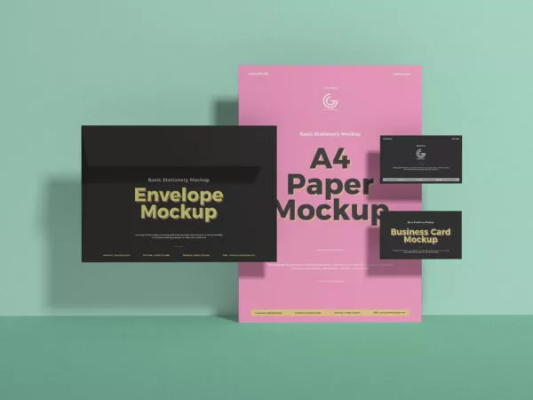 Free Basic Stationery Mockup