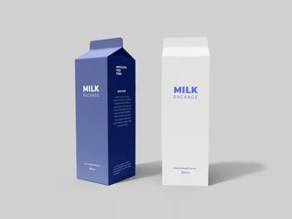 Milk Packaging Mockup