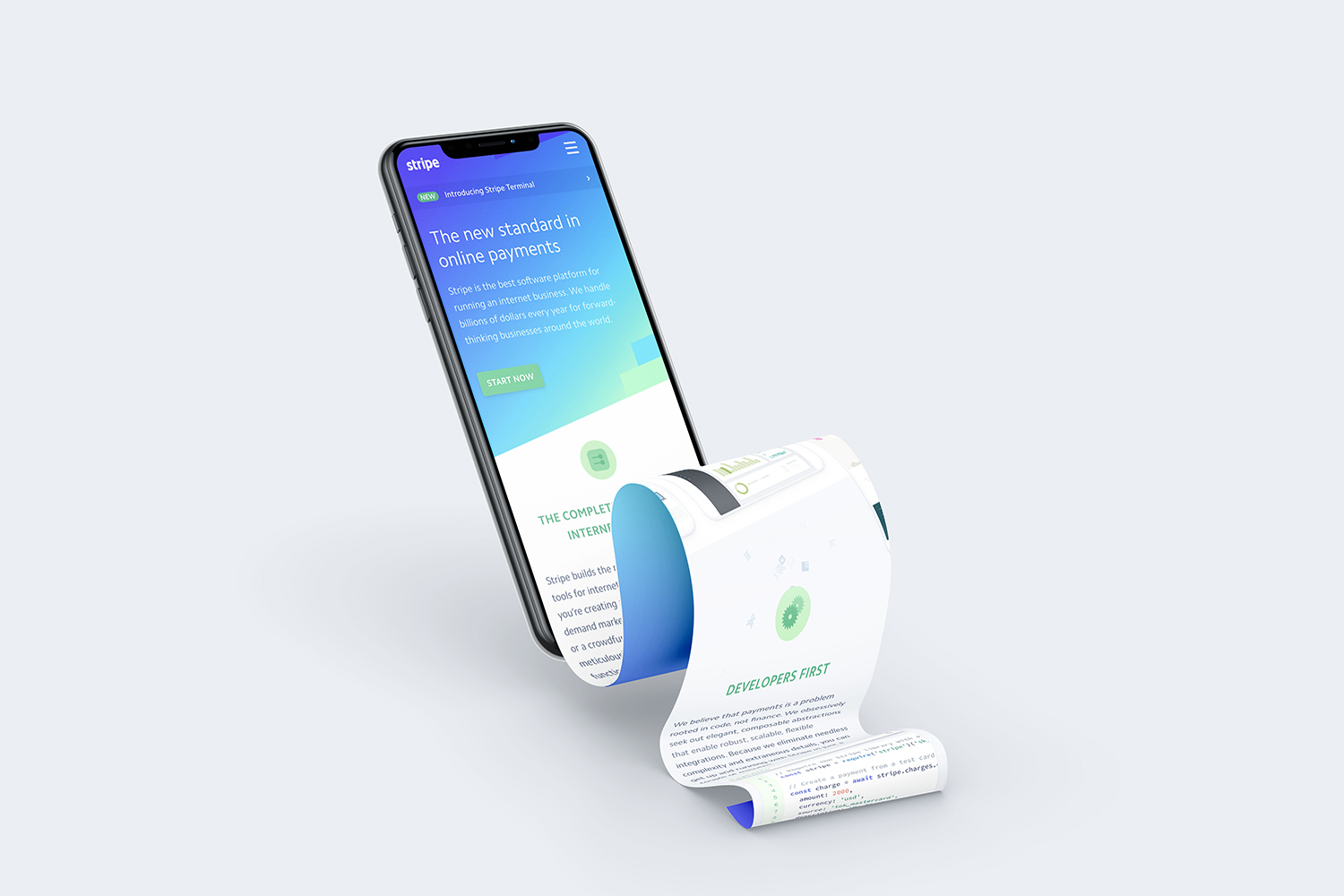 Download Free iPhone XS Long Scroll Design Mockup | Free Mockup