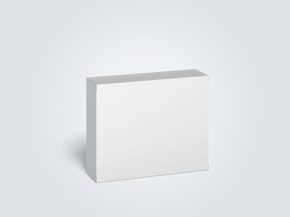 Cardboard Box Mockup (100 x 80 x 28 mm)