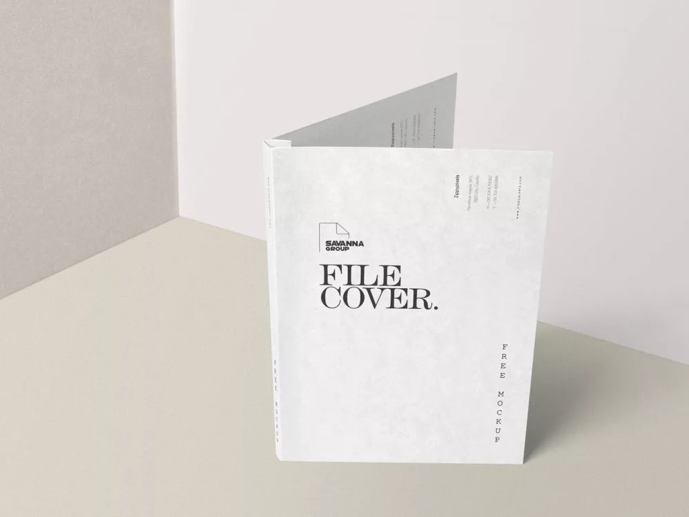 Brand Folder Stationery Mockup