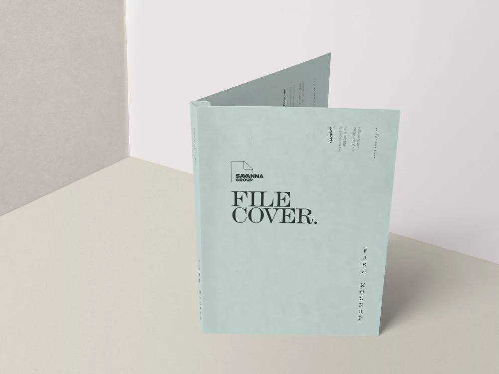 Brand Folder Stationery Mockup