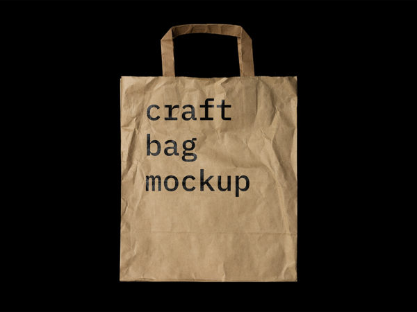 Free Craft Paper Bag Mockup