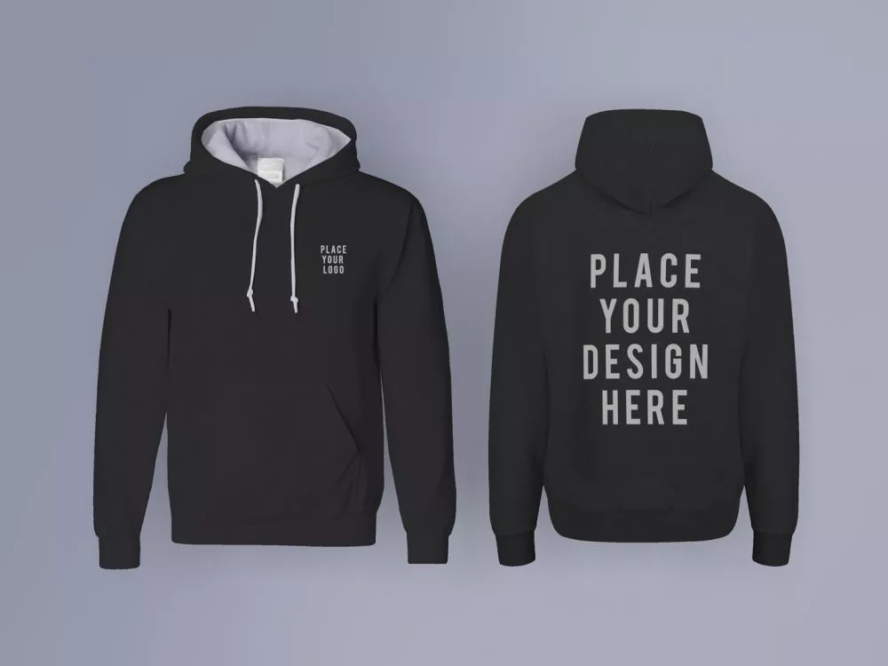 Free Men Hoodie Mockup