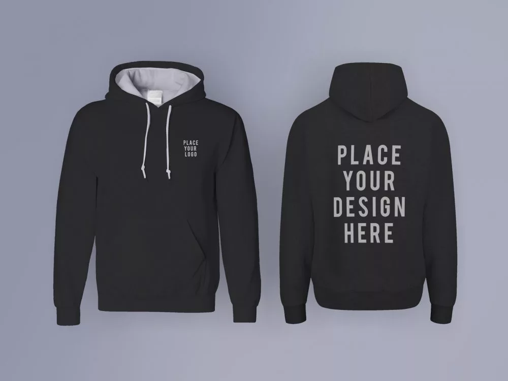Free Men Hoodie Mockup