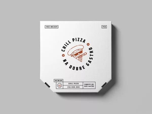 Free Pizza Box Mockup