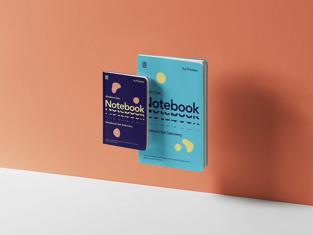 Gravity Notebook Set Mockup