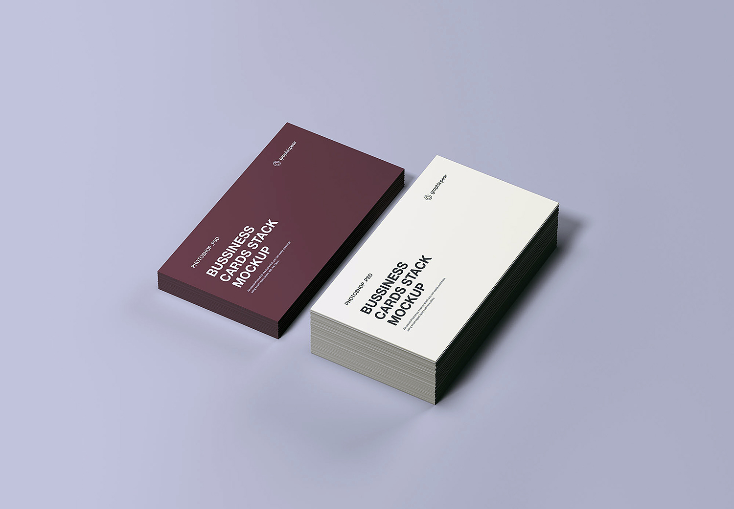 Download Business Cards Stack Mockup Free Mockup