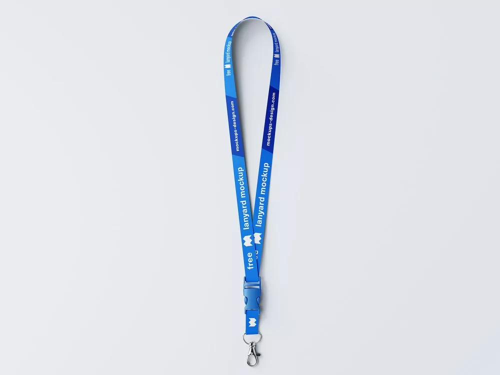 Free 15mm Lanyard Mockup PSD