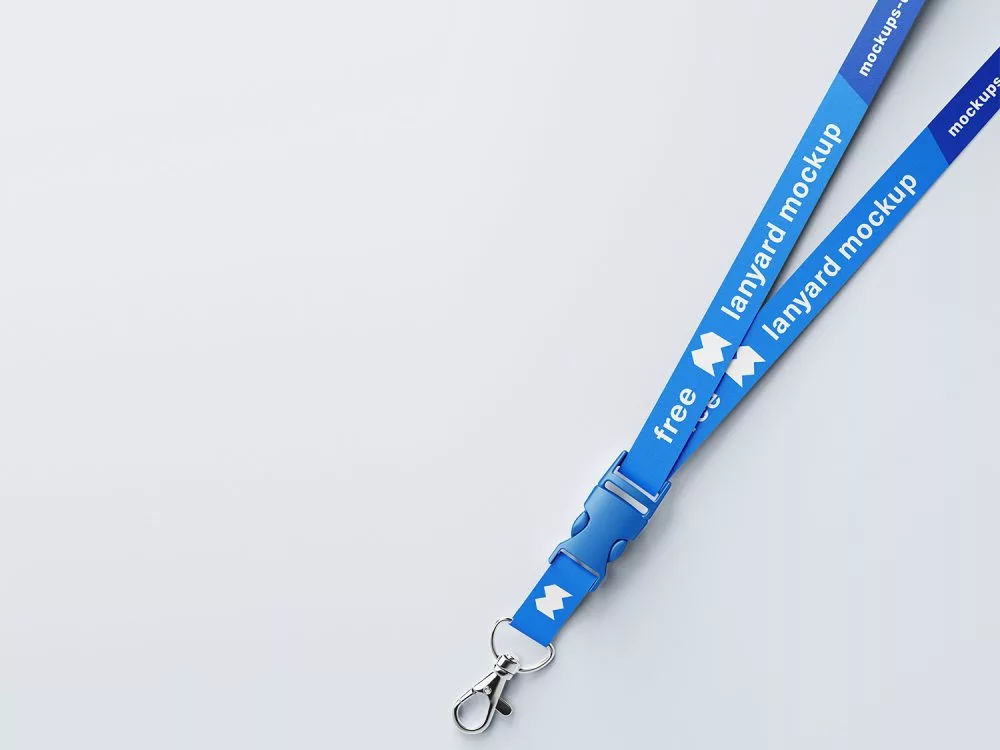 Free 15mm Lanyard Mockup PSD