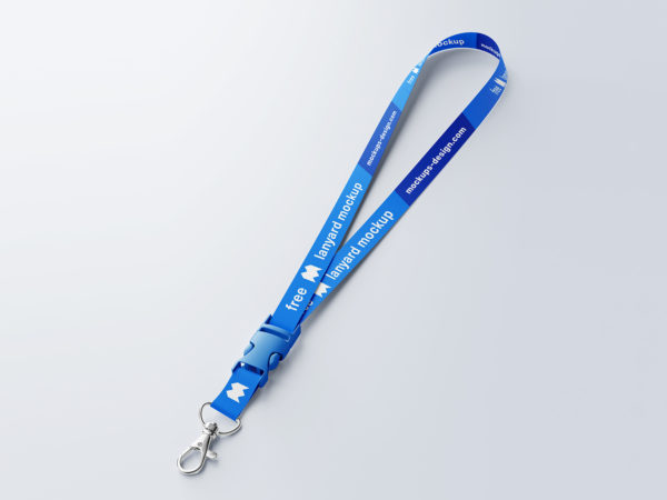 Free 15mm Lanyard Mockup PSD