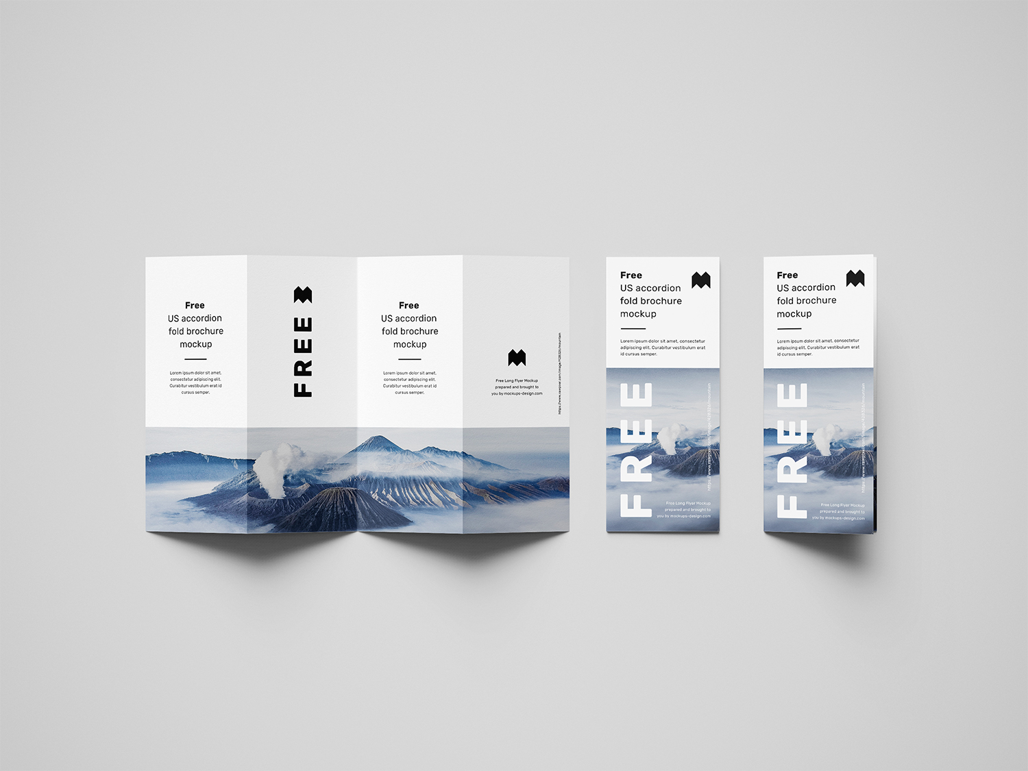 Download Free Accordion Brochure Mockup Free Mockup