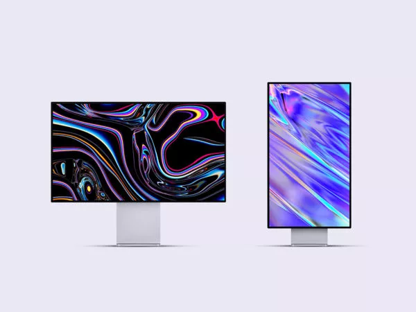 Apple Pro Display XDR & Mac Pro Mockup PSD