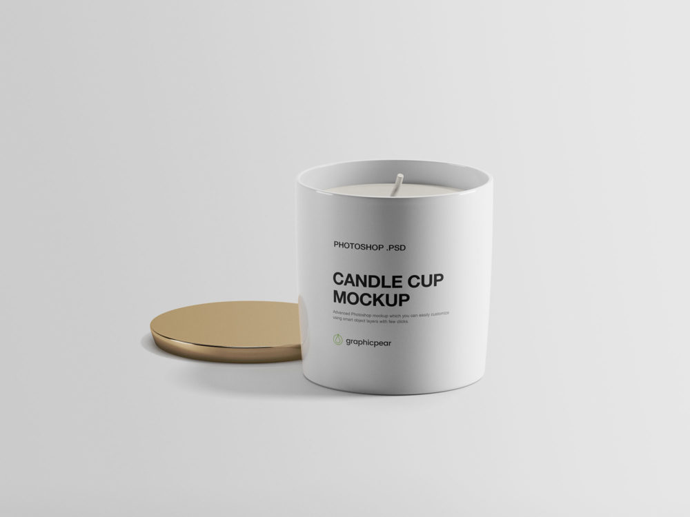 Free Candle Cup Mockup