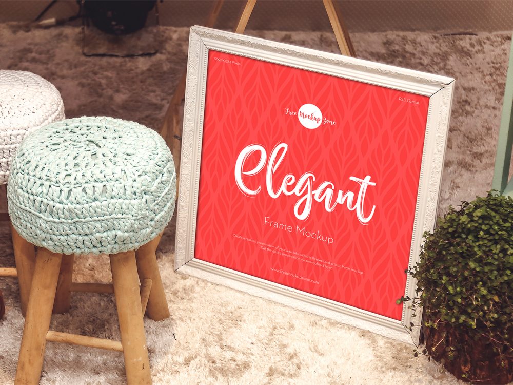 Free Elegant Frame Mockup Design