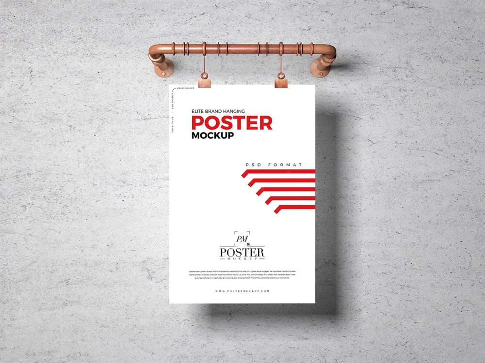 Download Free Hanging Poster Mockup Free Mockup PSD Mockup Templates