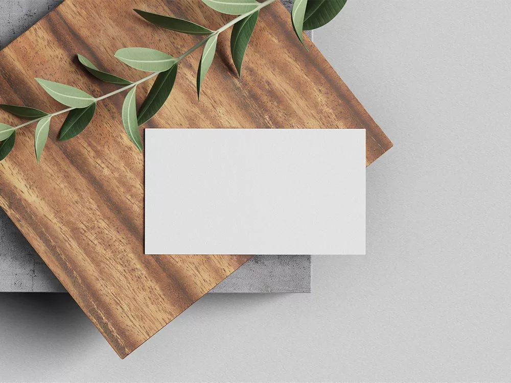 Free Minimal Business Card Mockups