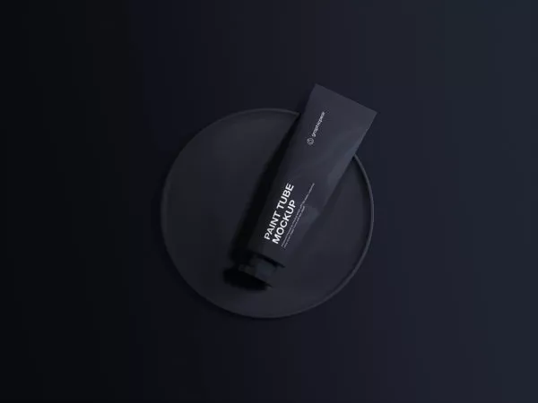 Free Oil Paint Tube Mockup