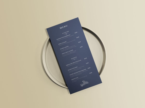 Free Restaurant Menu Mockup