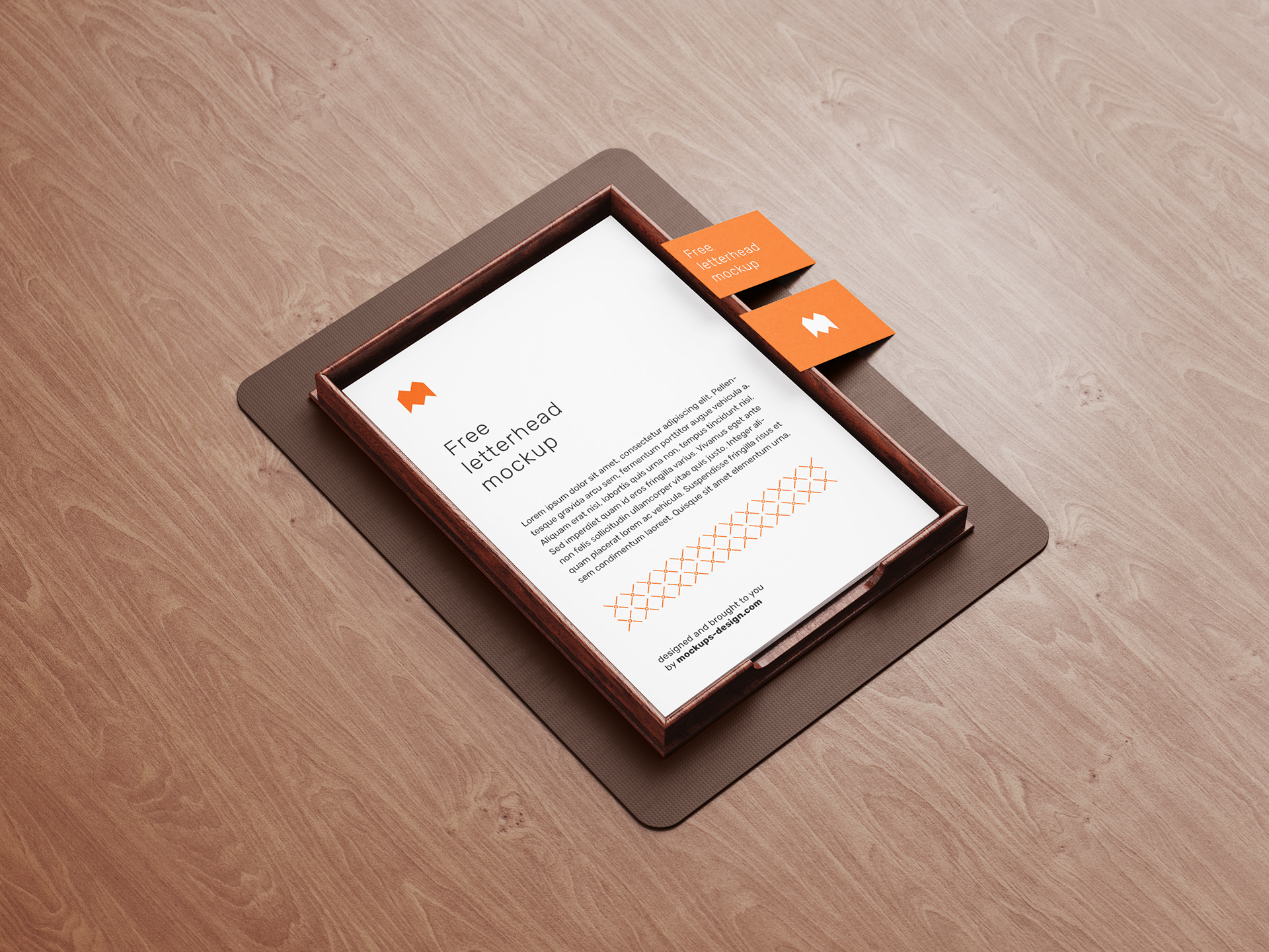 Free Stationery Letterhead Mockup