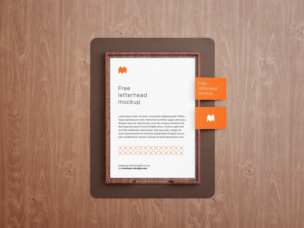 Download Free Stationery Letterhead Mockup | Free Mockup