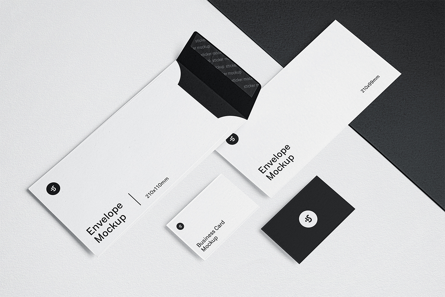 Download Envelope and Business Card Mockups | Free Mockup