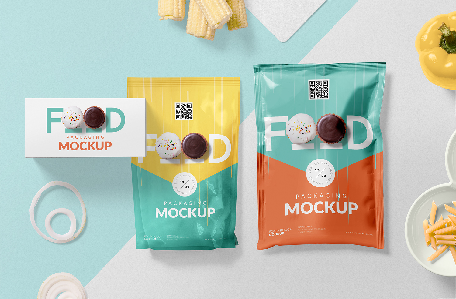 Free Food Packaging Mockup PSD | Free Mockup