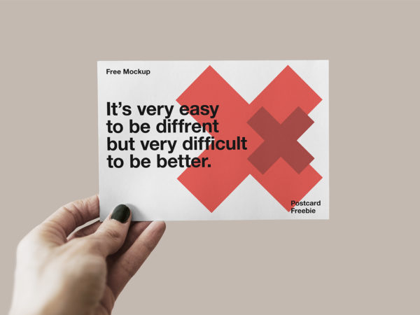 Free Postcard Mockup