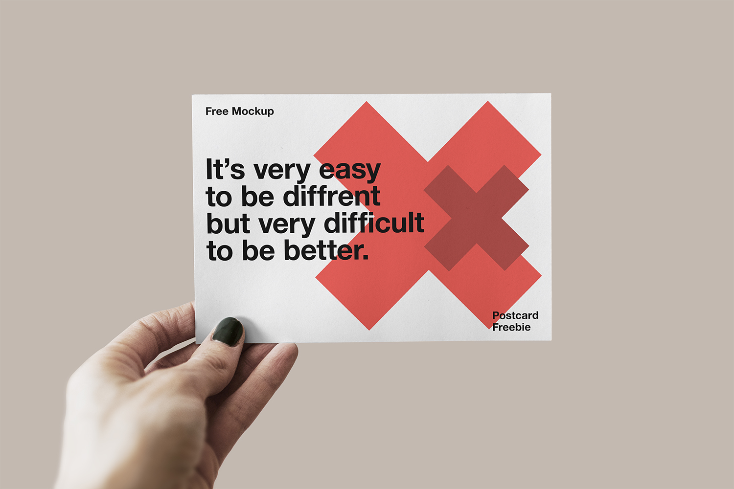 Download Free Postcard Mockup | Free Mockup