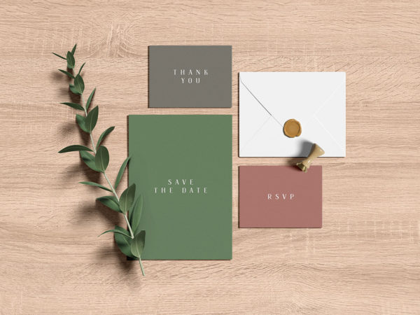 Wedding Invitation Suite Mockup